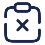 Clipboard Remove SVG Icon